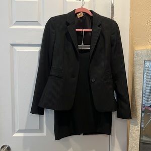 Pinstripe skirt suit